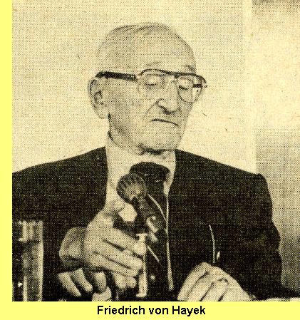 Von Hayek, foto de 1982.