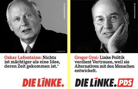 Oskar Lafontaine, Gregor Gysi.
