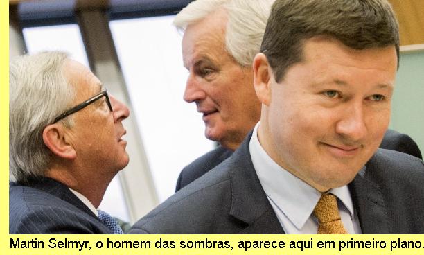Martin Selmyr, em primeiro plano.
