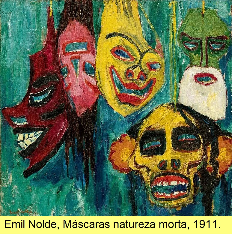 Emil Nolde, Máscaras natureza morta, 1911.