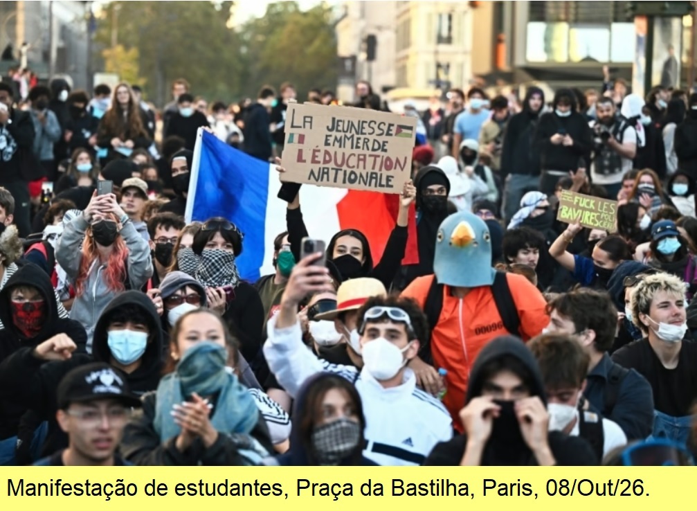 Estudantes na Bastilha, 08/Out/26.