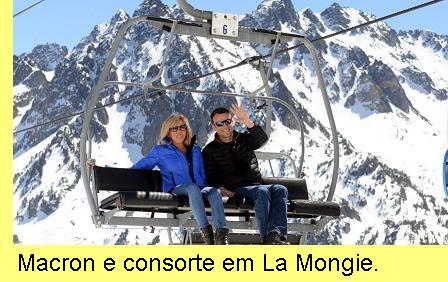 Macron em La Mongie.