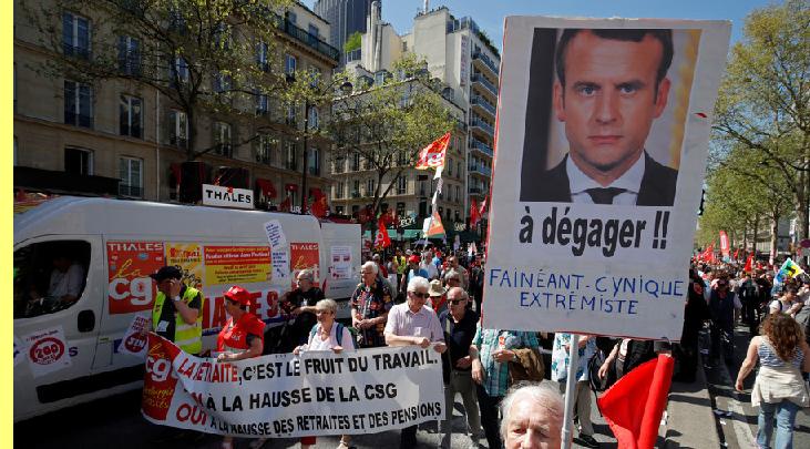 Manifesta��o em Paris.