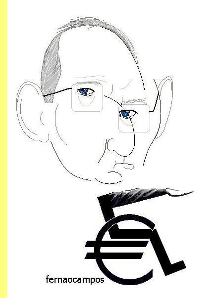 Schauble, cartoon de Fern�o Campos.