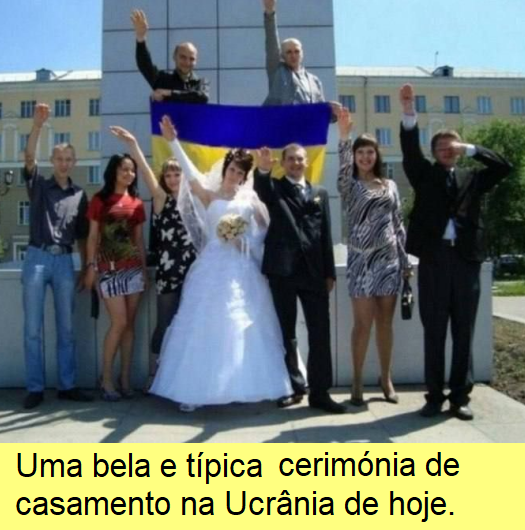 Casamento nazi na Ucrânia.