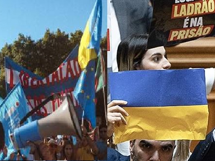 Manif raivosa.