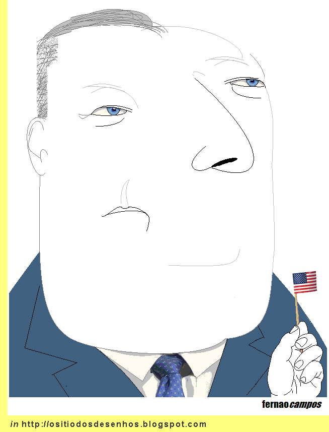 Mike Pompeo, cartoon de Fern�o Campos.