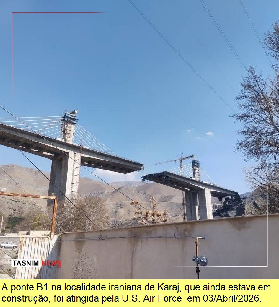 Ponte B1, em Karaj, atacada pela U.S. Air Force.