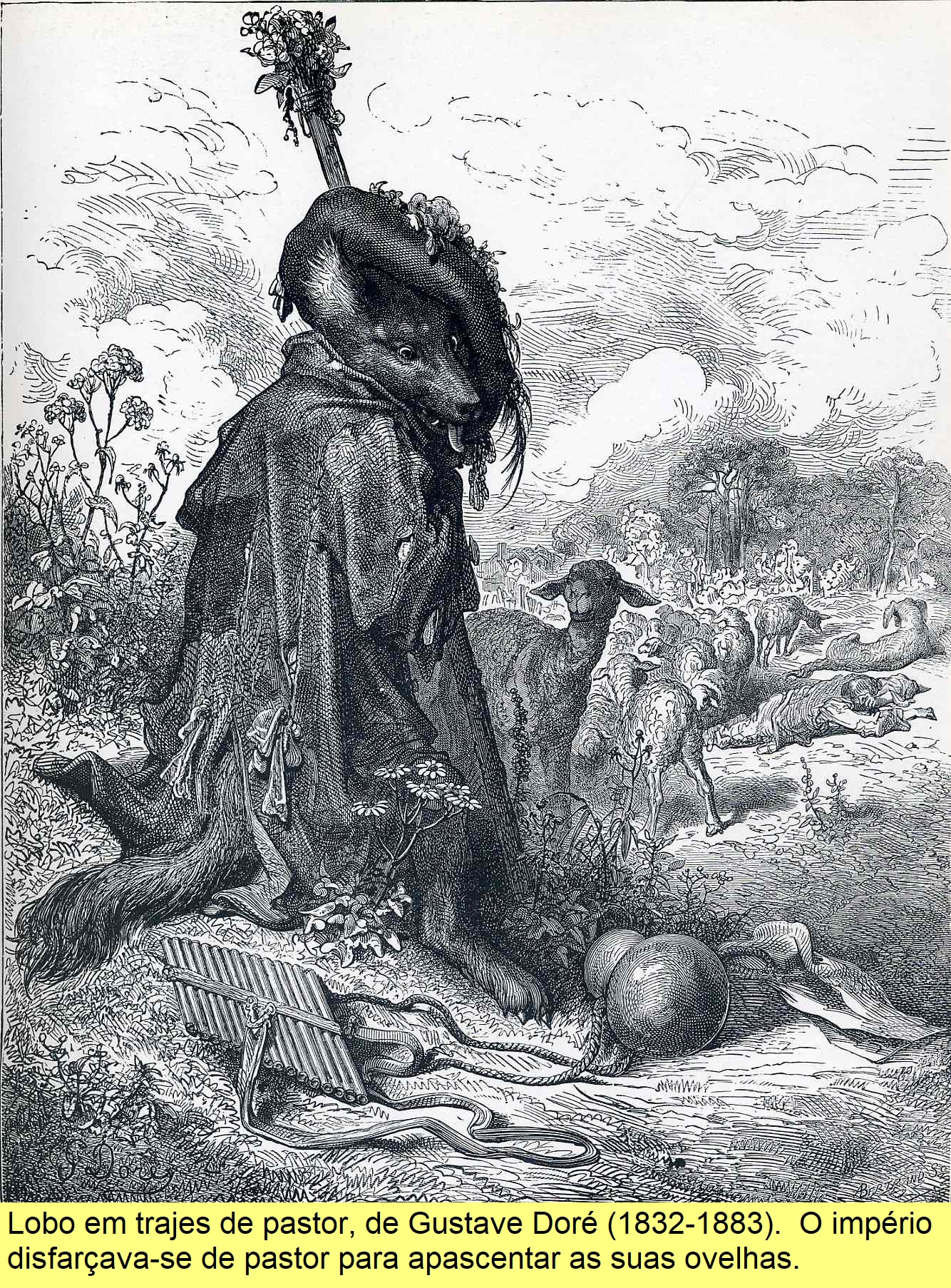 Lobo-pastor, de Gustave Doré.