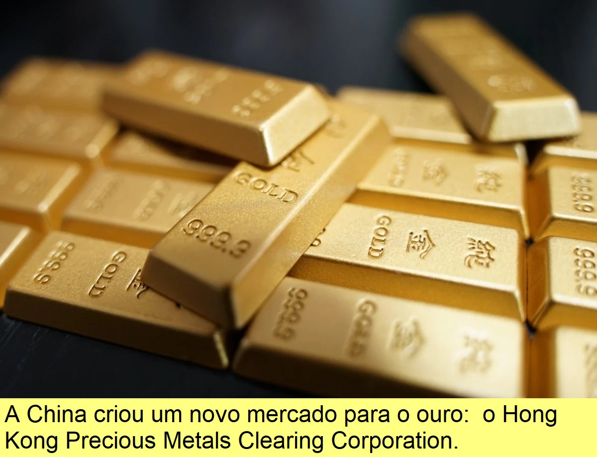 Lingotes de ouro.