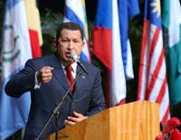 Clique a imagem para ler o discurso do Presidente Chavez na abertura do Encontro.