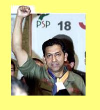 O camale�o Gutierrez, no tempo em que erguia o punho e defendia as FARC.