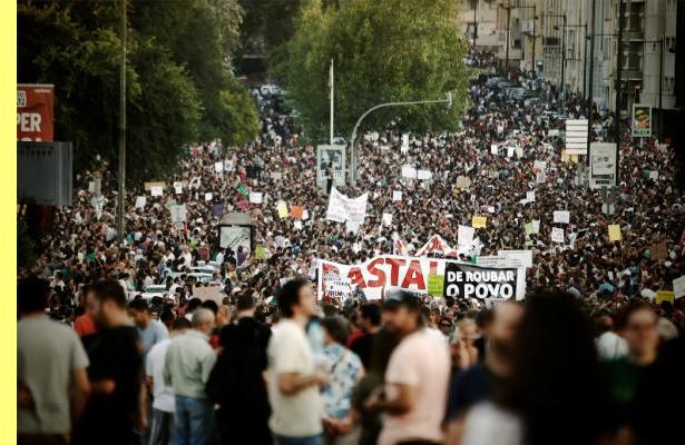 Manifesta��o de 15/Set em Lisboa.