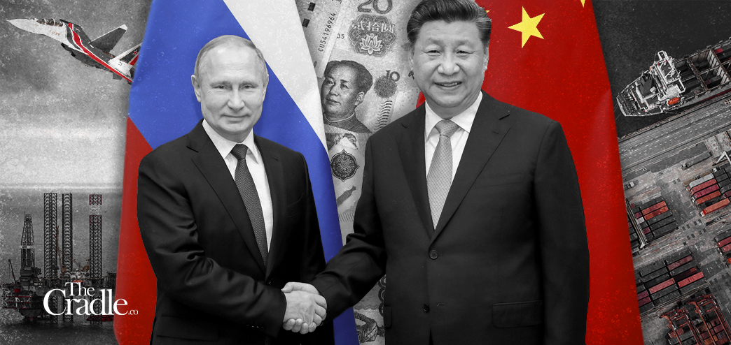 Os presidents Vladimir Putin e Xi Jinping