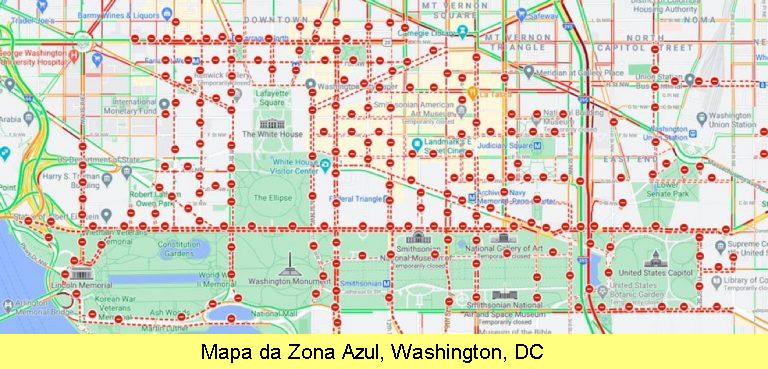 A Zona Azul de Washington, DC.