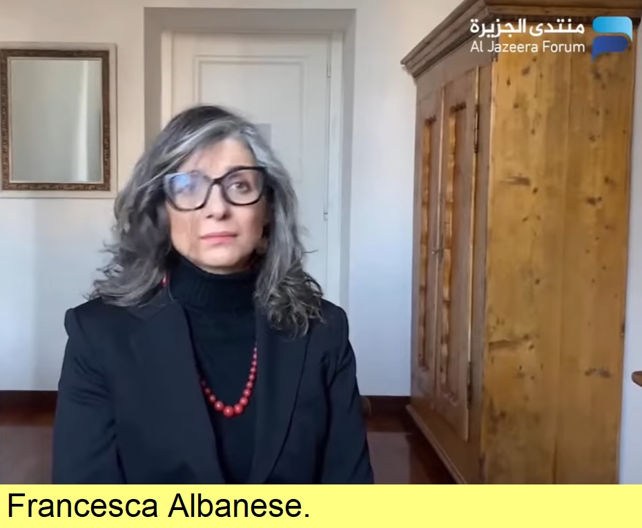 Francesca Albanese.