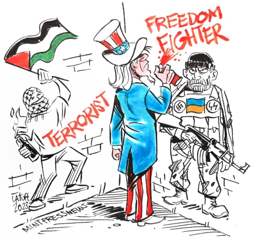 Cartoon de Latuff.