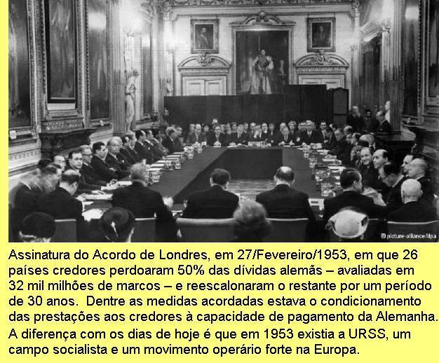 Assinatura do Acordo de Londres, 1953.