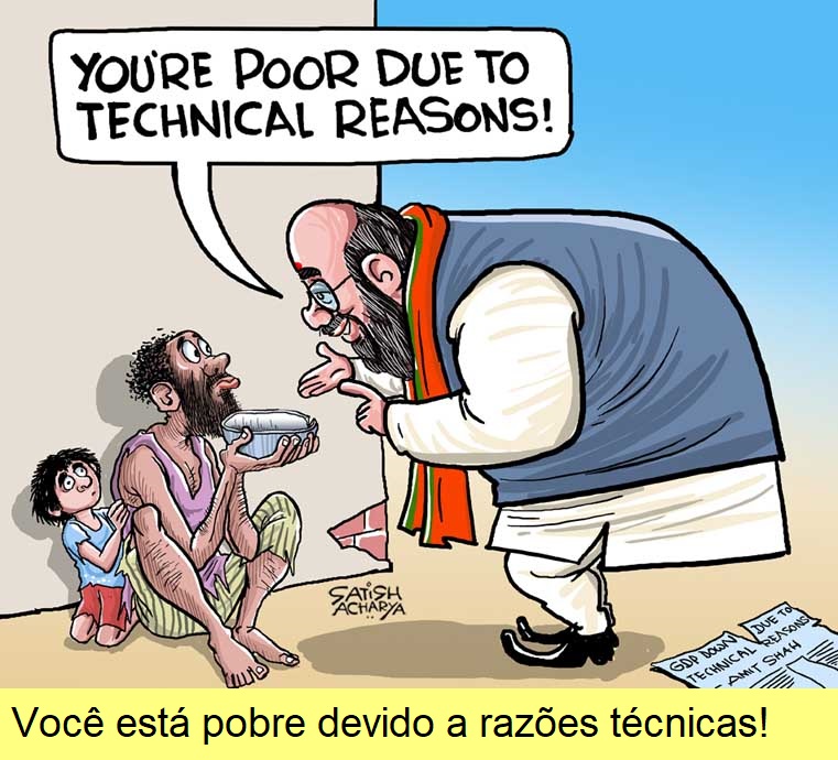 PIB, cartoon de Satish Acharya.