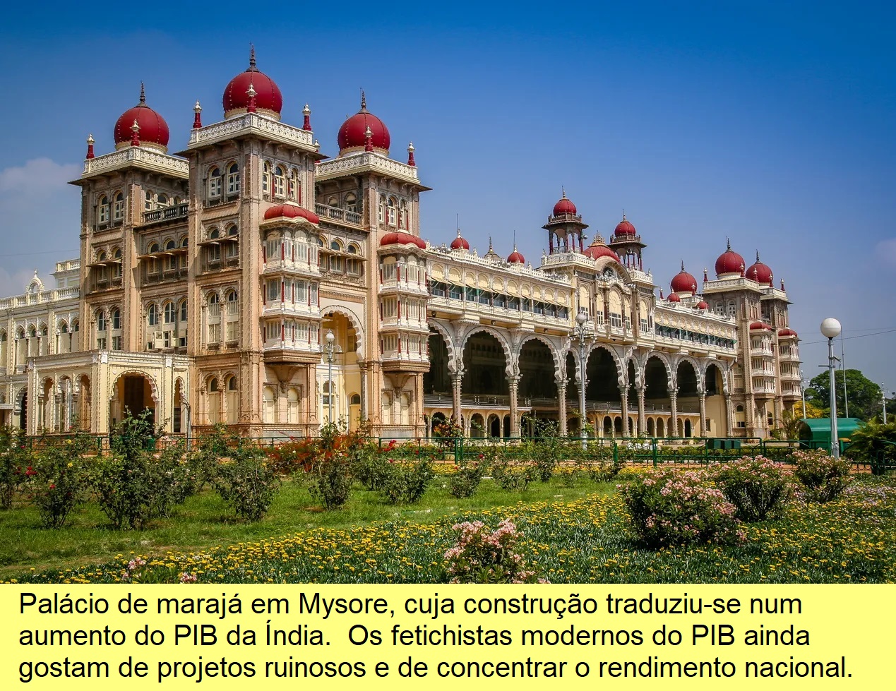 Palácio de marajá na Índia.