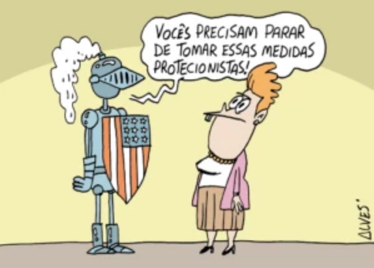 Cartoon de Alves.
