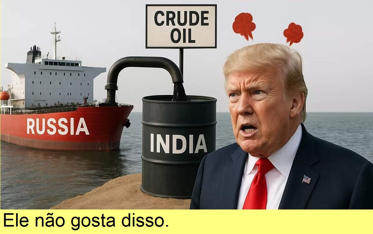 Trump quer impor tarifas aos que compram petróleo russo.