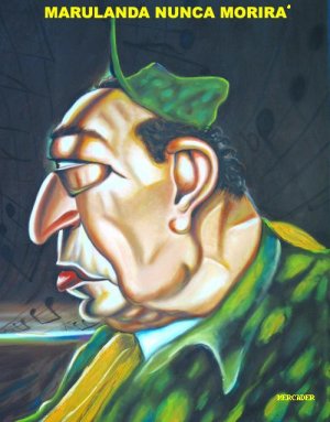 Manuel Marulanda, cartoon de José Mercader.