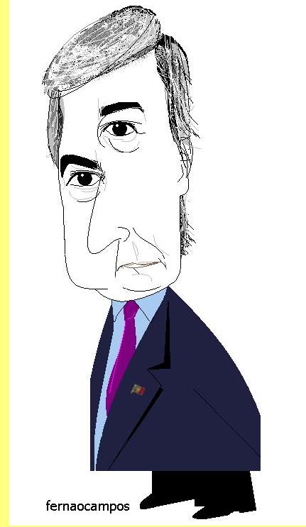 Aguiar Branco, cartoon de Fern�o Campos.