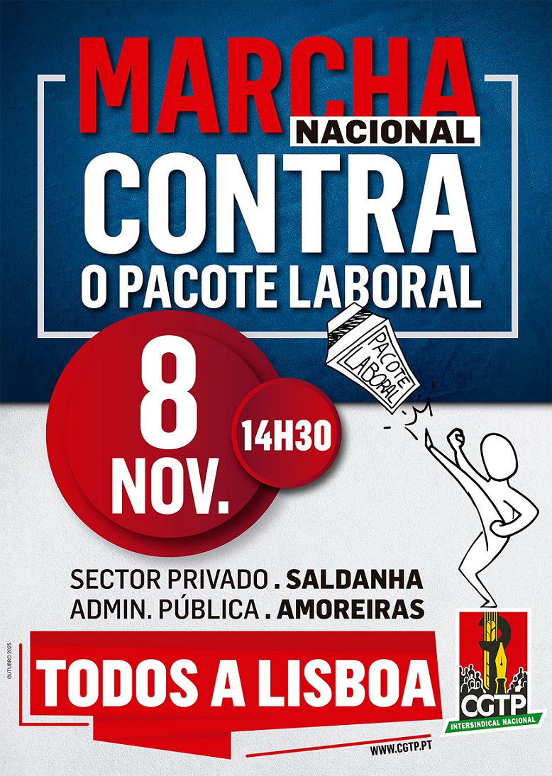Marcha contra o pacote laboral, 08/Nov.
