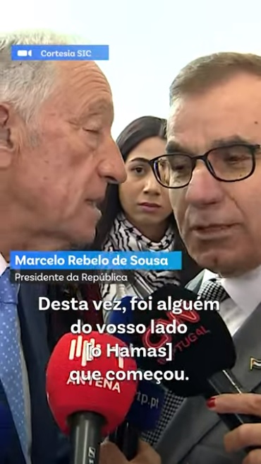 Marcelo com o Embaixador da Autoridade Palestina.