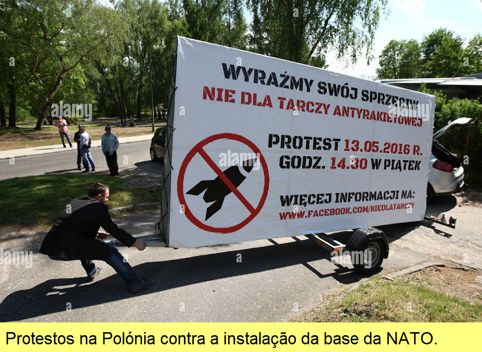 Base dos EUA/NATO na Polónia.