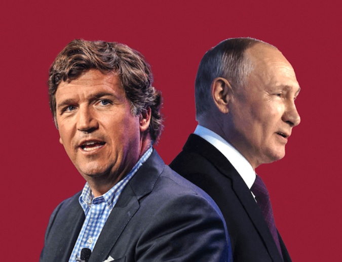 Carlson e Putin.