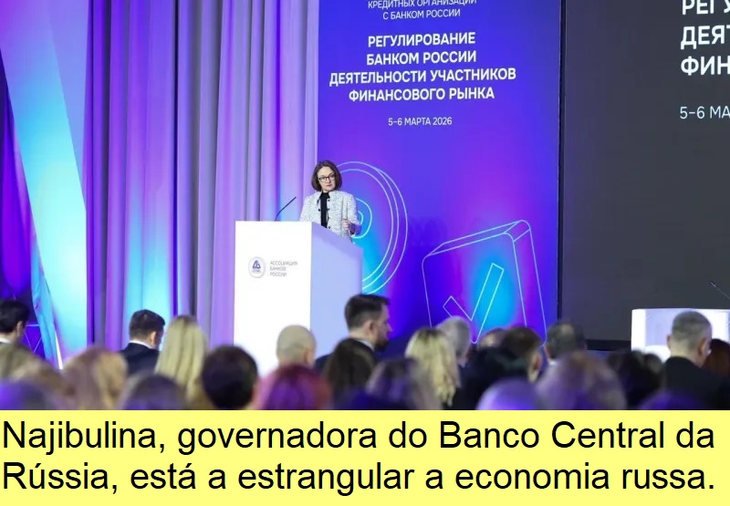 Najibulina, governadora do BC da Rússia.