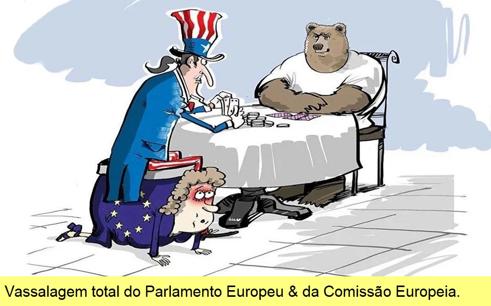 A vassalagem do PE, cartoon.