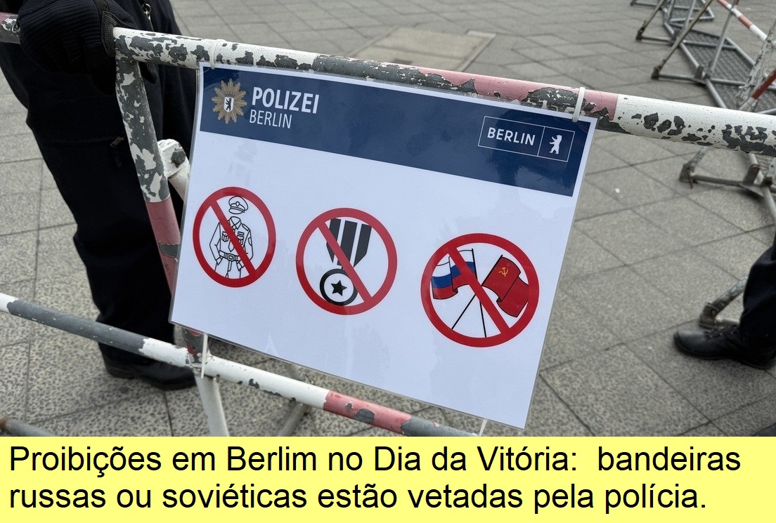 Proibições em Berlim no Dia da Vitória.