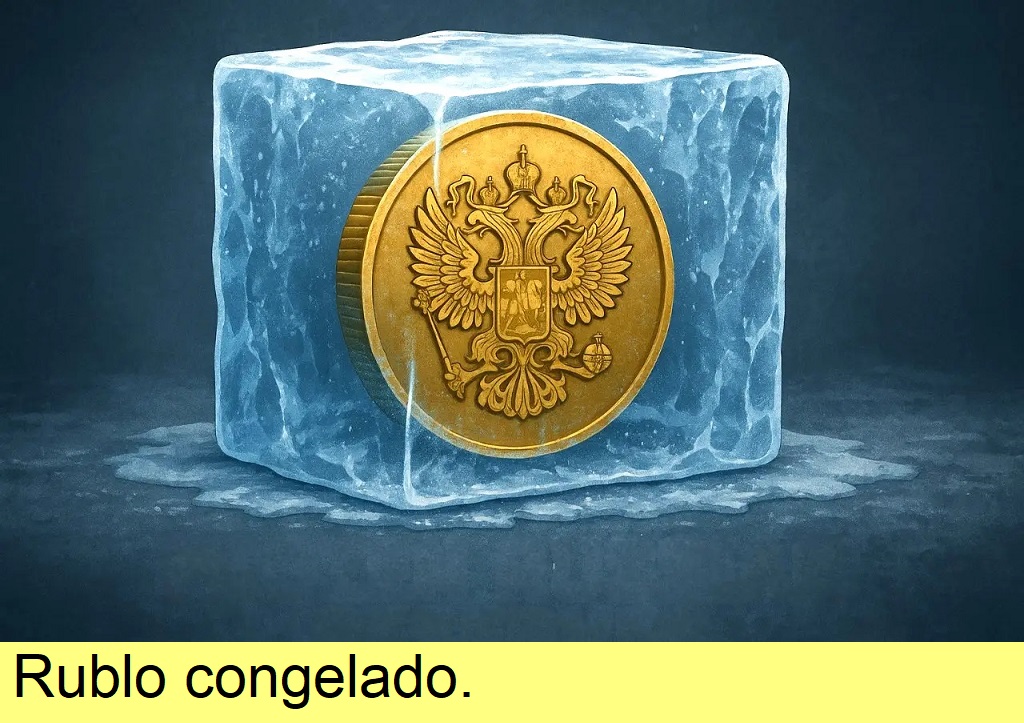 Rublo congelado.