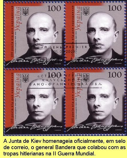 O endosso ao ex-general nazi era oficial: até emitiam selos de correio.