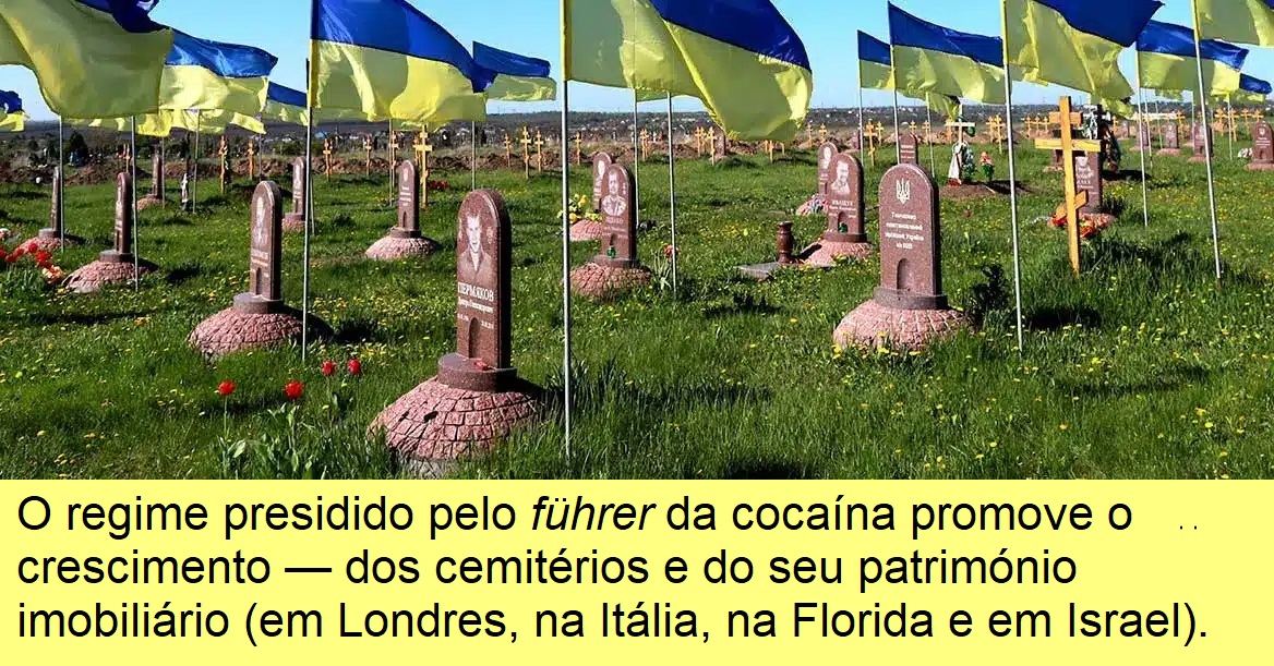 Novo cemitério na Ucrânia.