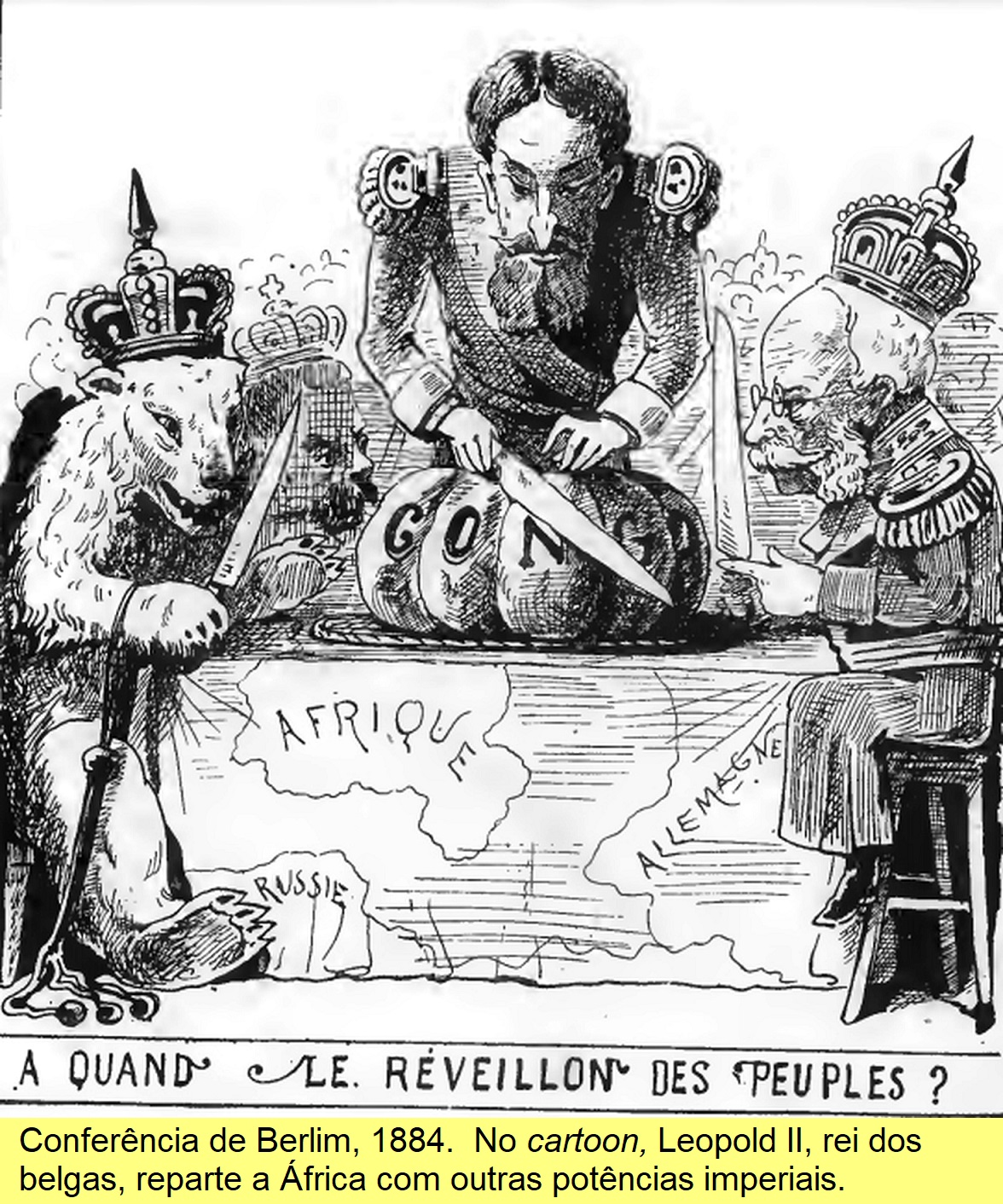 Conferência de Berlim, em 1884.