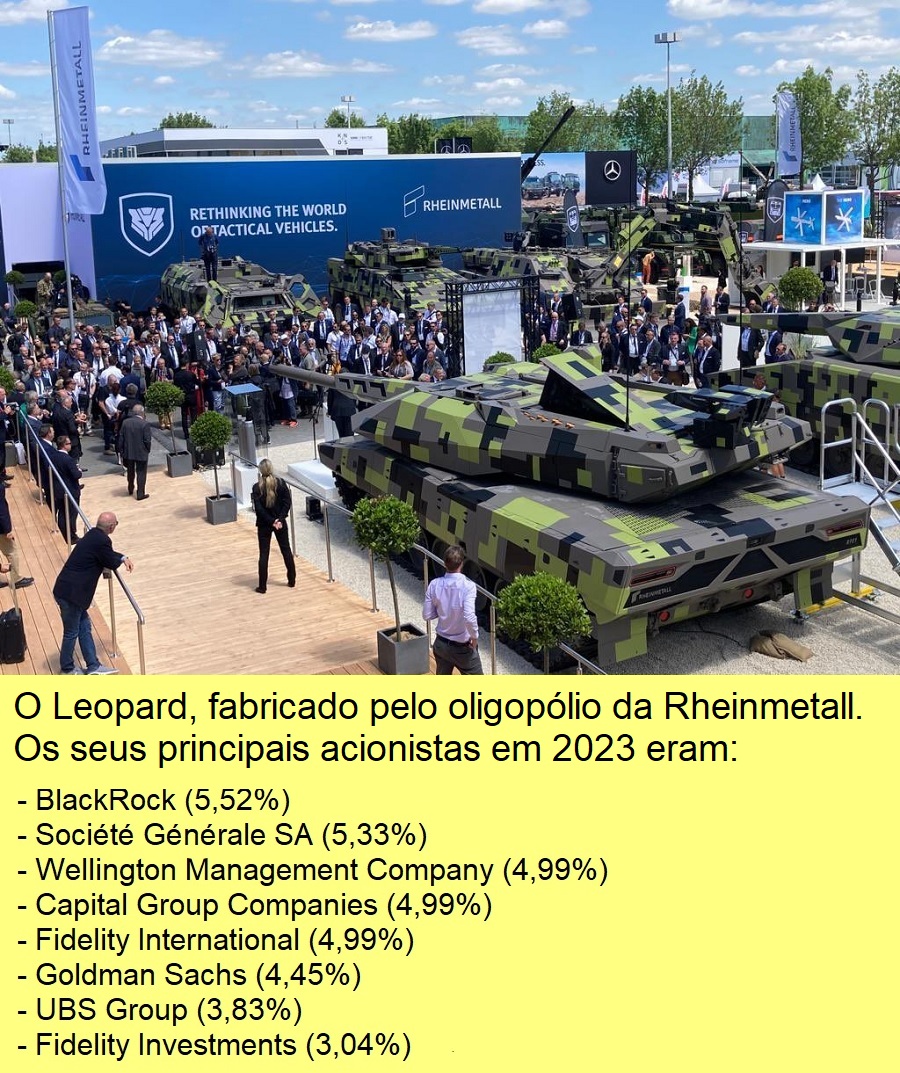 Tanque Leopard, da Rheinmetall.