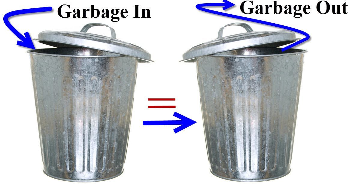 Garbage in, garbage out.