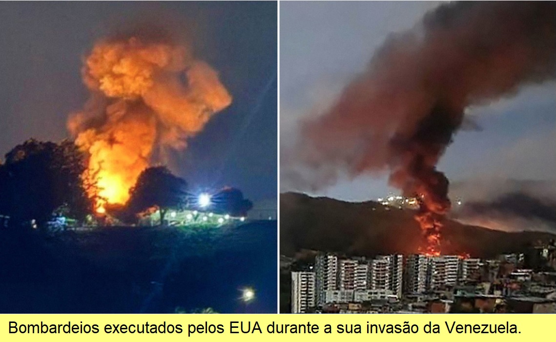 Bombardeios dos EUA na Venezuela, 03/Jan/26.