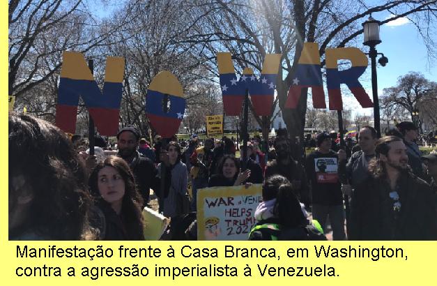 Manifesta��o frente � Casa Branca.
